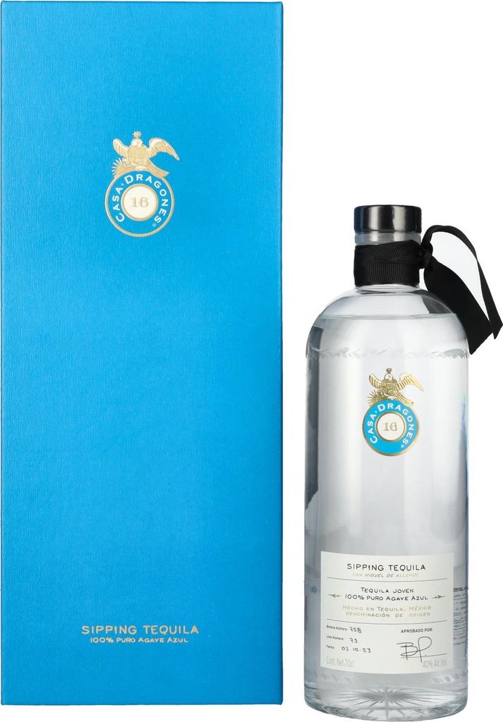Casa Dragones Tequila Joven 100% Puro Agave Azul Sipping Tequila Edición Limitada 40% Vol. 0,7l in Geschenkbox