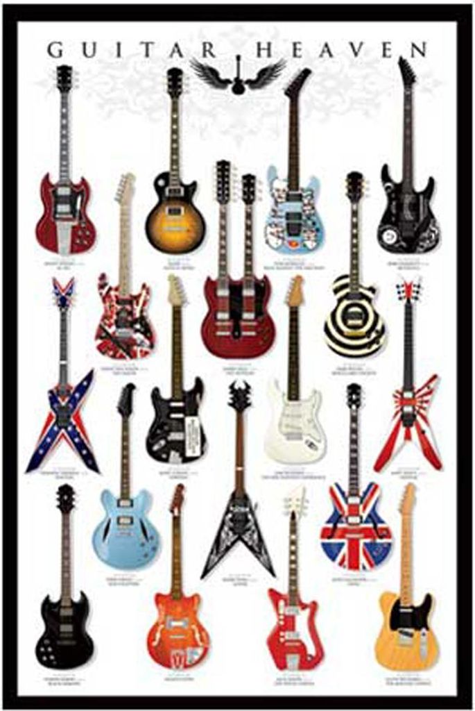 MB Poster aus der Serie 'Guitar Heaven' mit Gitarren-Motiv, Größe 61 x 91.5 cm