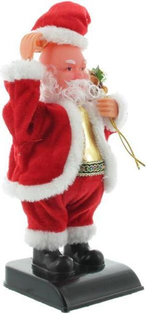 Mel-O-Design Weihnachtsmann Animation Weihnachtsdekoration stehend Christmas 13 cm x 27 cm x 12 cm