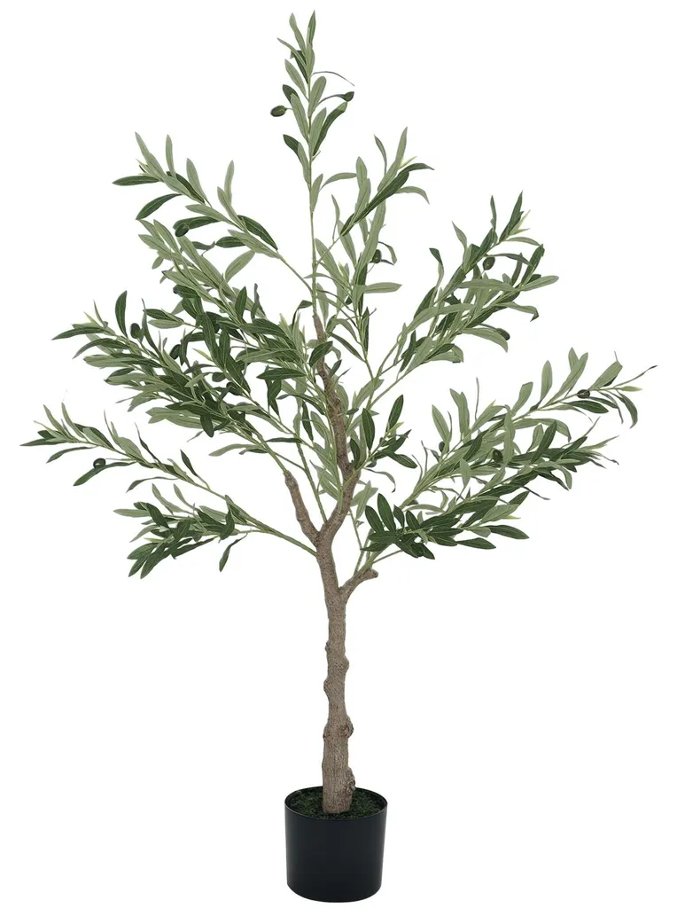 Arbre Artificiel Olivier 120 cm - Fausse Plante Déco Maison et Bureau