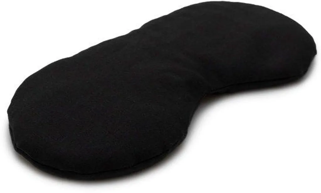 Coussin pour les yeux naturel et masque rafraîchissant noir - 1 pièce