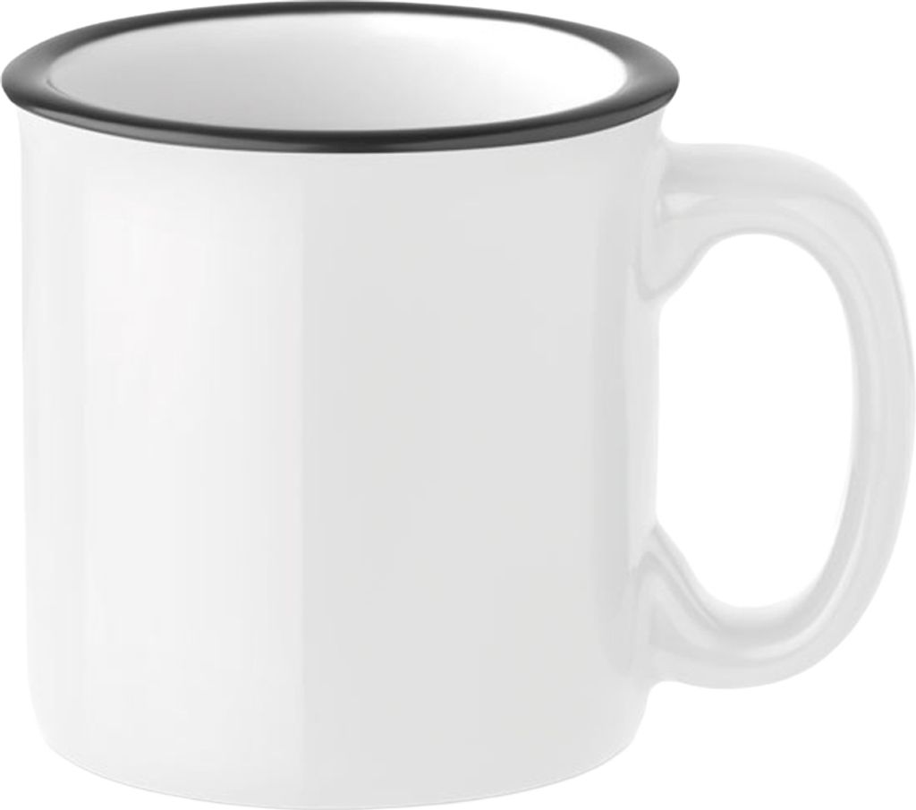 MidOcean - Kaffeebecher "Tweenies Sublim", Keramik, 240ml MO465 (Einheitsgröße) (Schwarz/Weiß)