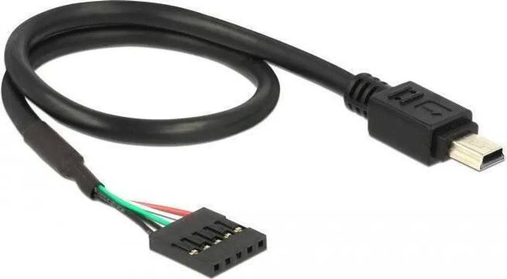 DELOCK Cavo USB Pinheader 5Pin -> mini B Bu/St 0,30m - 2