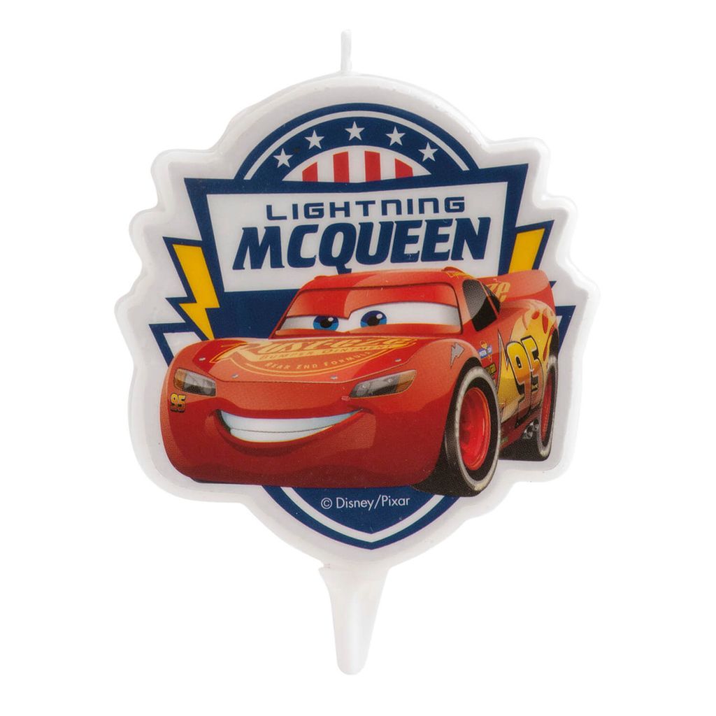 Candela per torta Cars 7,5cm Mcqueen Immagine del prodotto 