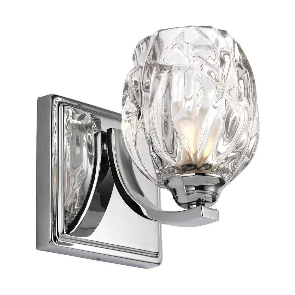 Éclairage mural pour miroir salle de bain Kalli chrome IP44 15,5 cm