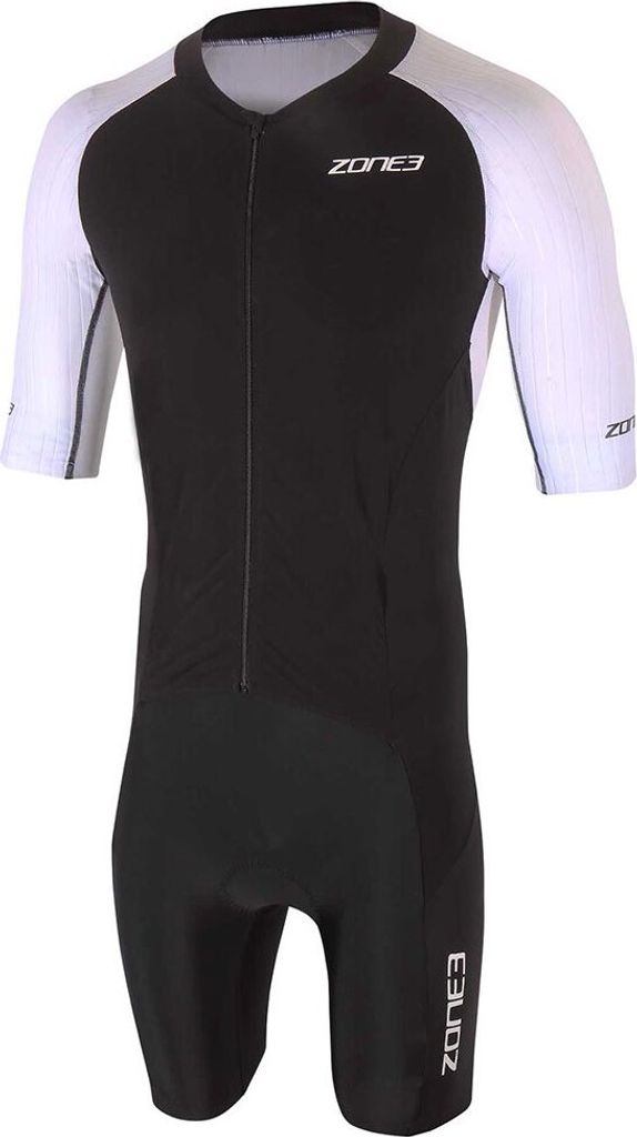 Zone3 Lava Long Distance Aero Kurzarm-trisuit Weiß,Schwarz XL Herren Weiß,Schwarz XL