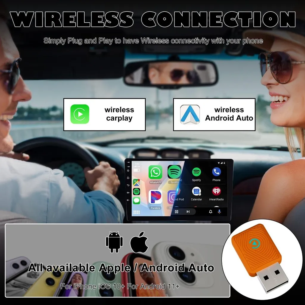 Adattatore Wireless CarPlay INF: Più Sicurezza e Meno Cavi in Auto - 3