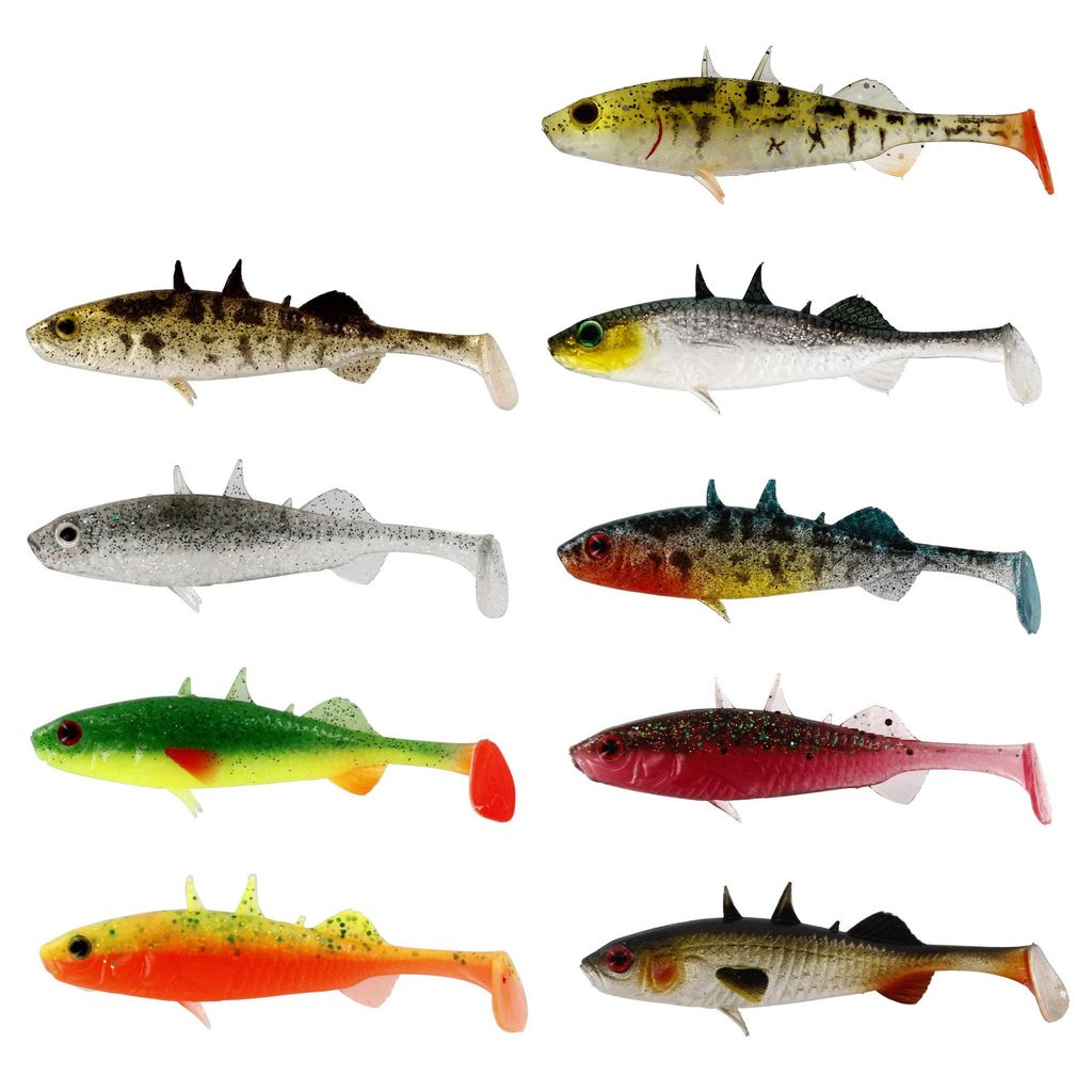 Westin Stanley the Stickleback 7,5cm - 6 Gummifische, Farbe:Sangria