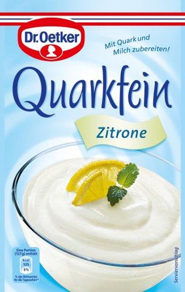 Dr. Oetker Quarkfein Zitrone, 7er Pack (7 x 57 g) Produktbild 