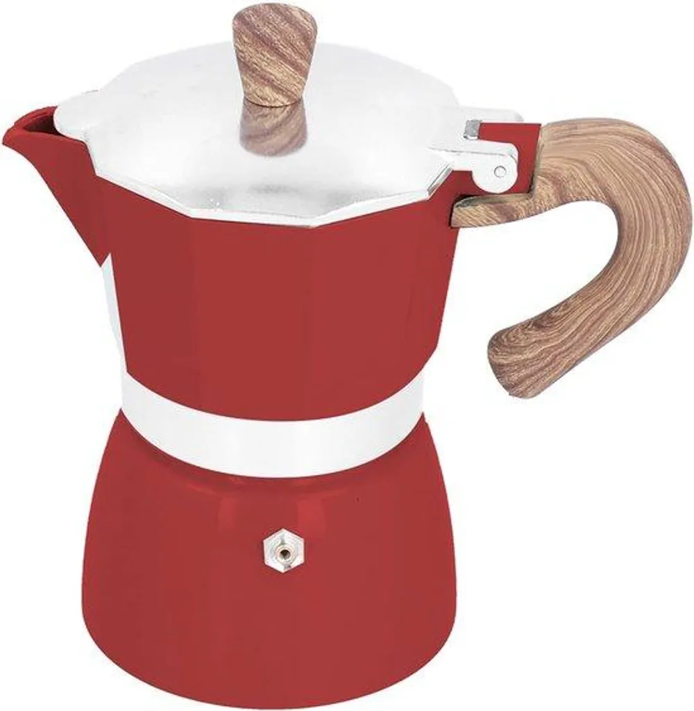 Machine expresso portable de voyage rouge 3 tasses pour le camping