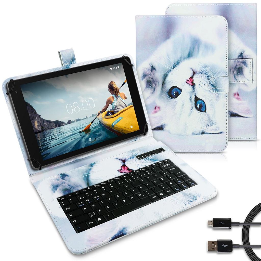 Tablet Tasche für Teclast ArtPad Air Tastatur Bluetooth QWERTZ Schutzhülle CaseMotiv:Motiv 3
