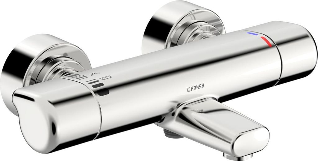 HANSA HANSACARE Safety Wannen-und Brausearmatur, Ausladung 168 mm, chrom, 08717100