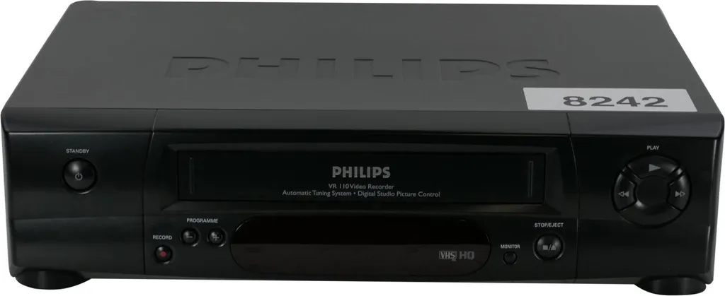 Lecteur Enregistreur VHS Philips VR110/02 pour Cassettes Vidéo Salon
