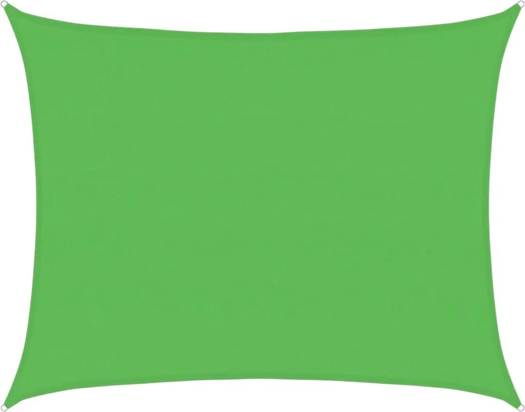 Vela Ombreggiante 6x7 m vidaXL Verde Chiaro HDPE - Arredo Giardino
