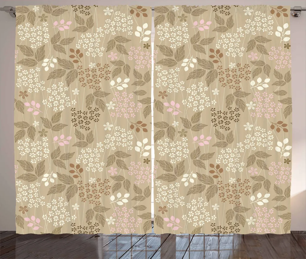 Tenda Rustica Margherite ABAKUHAUS 280x175 Rosa Cipria e Crema