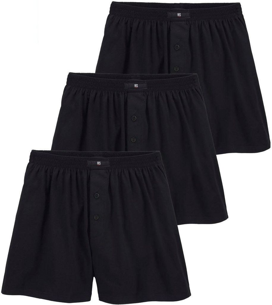H.I.S. Weiter Boxer 3 -teilig schwarz Größe 9 Produktbild 