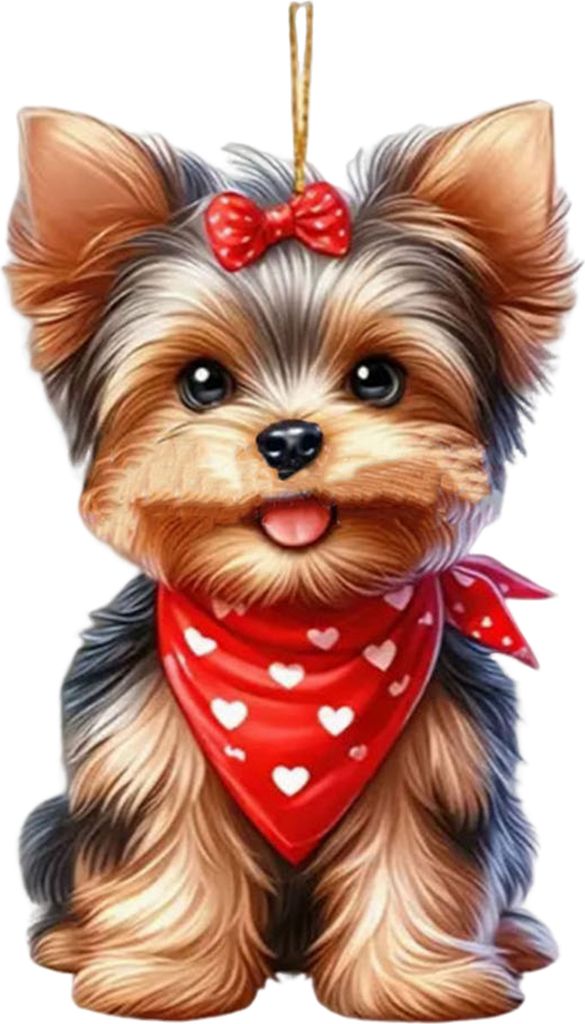 Auto-Anhänger aus Acryl, schwingender Hund, leicht, zum Aufhängen im Autospiegel, Auto-Innenausstattung, Umhängetasche, Schultasche, Dekoration,...