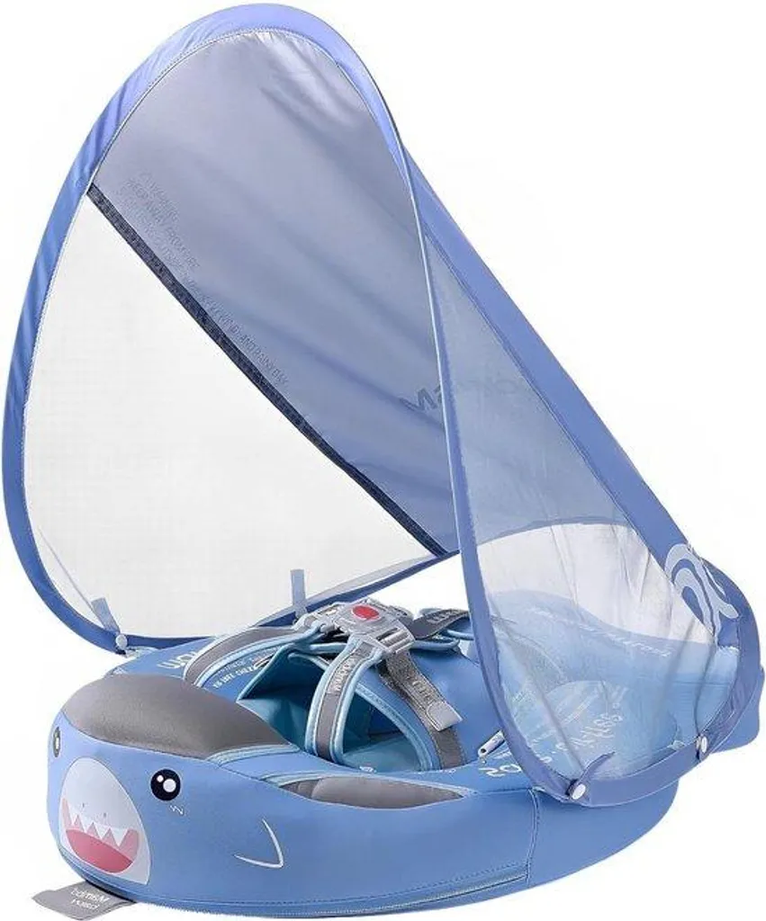 Flotteur piscine non gonflable pour bébé - Bouée avec protection solaire