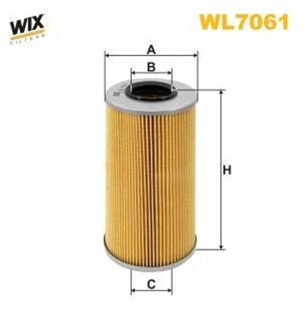 Ölfilter WIX FILTERS WL7061 Filtereinsatz passend für MERCEDES-BENZ C-Klasse Limousine (W202) E-Klasse Limousine (W210) G-Klasse SUV (W463)