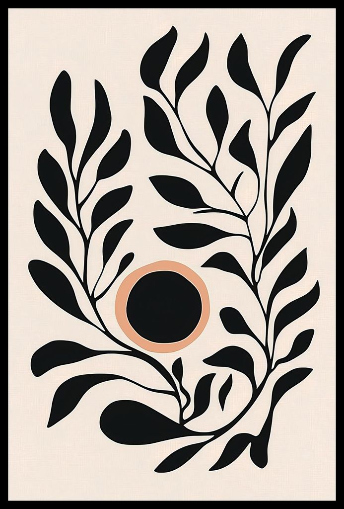 Plakat 40x60cm Pflanzständer 2 Minimalistisch, Innenräume Skandinavischer Stil, Boho