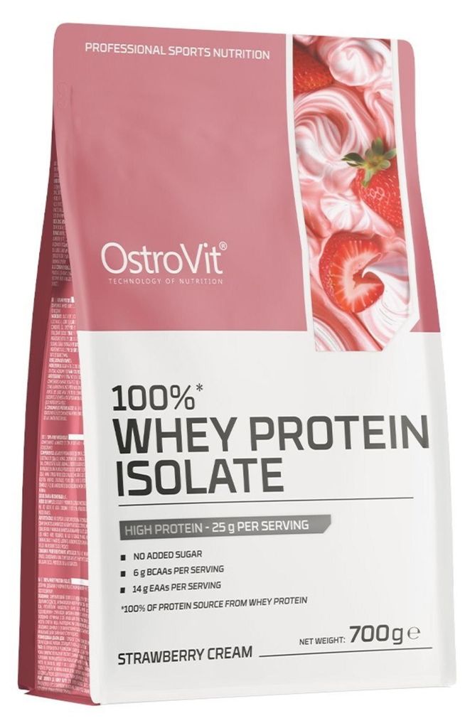 Ostrovit 100% Whey Protein Gusto Fragola Cremoso (700 g) Immagine del prodotto 