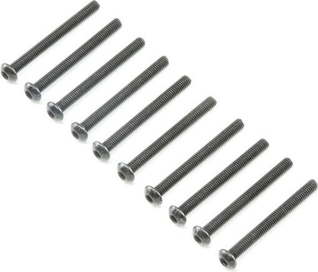 Losi Button Head Screws M3x30mm (10)