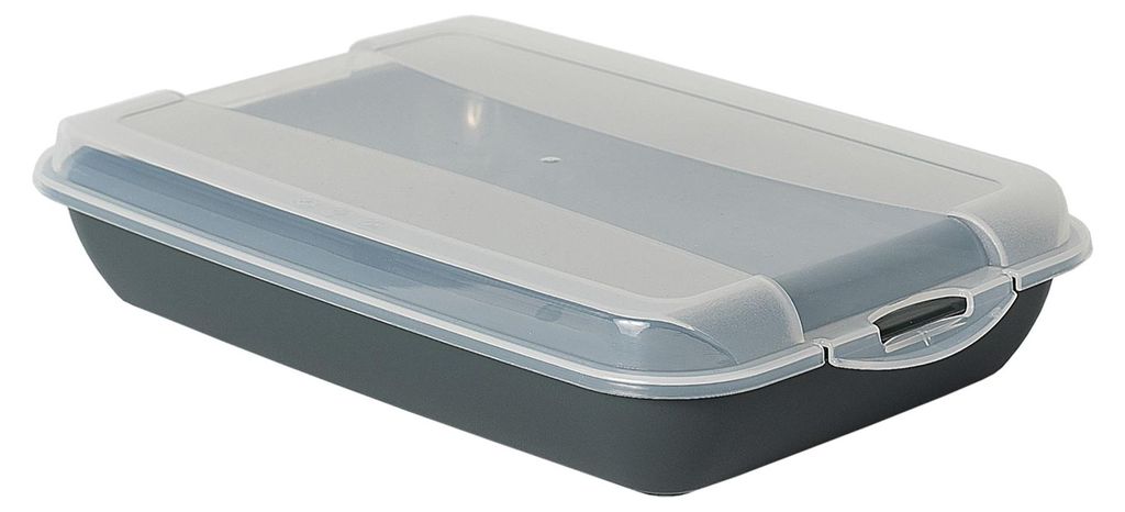 Novaliv Anthrazit Premium Aufschnittbox mit Transparentem Produktbild 