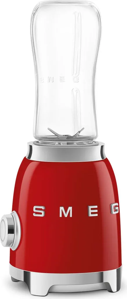 Mini Blender Smoothie SMEG PBF01RDEU Style Rétro - Mixeur Individuel 300W