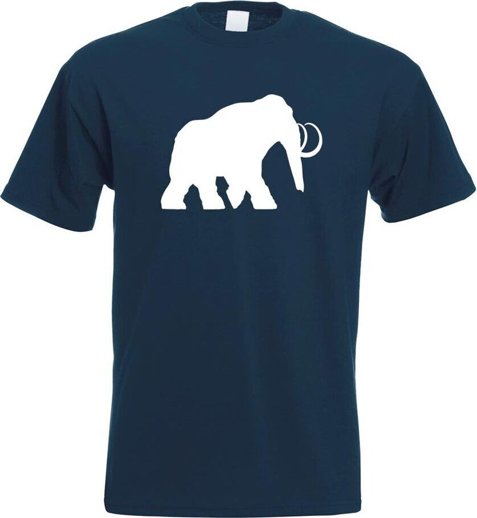 Kiwistar - T-Shirt - Navy - Mammut Rüsseltiere Elefant Herren Funshirt Bedruckt Design Sprüche Spruch Motive - mit Motiv Bedruckt - Funshirt Desi...