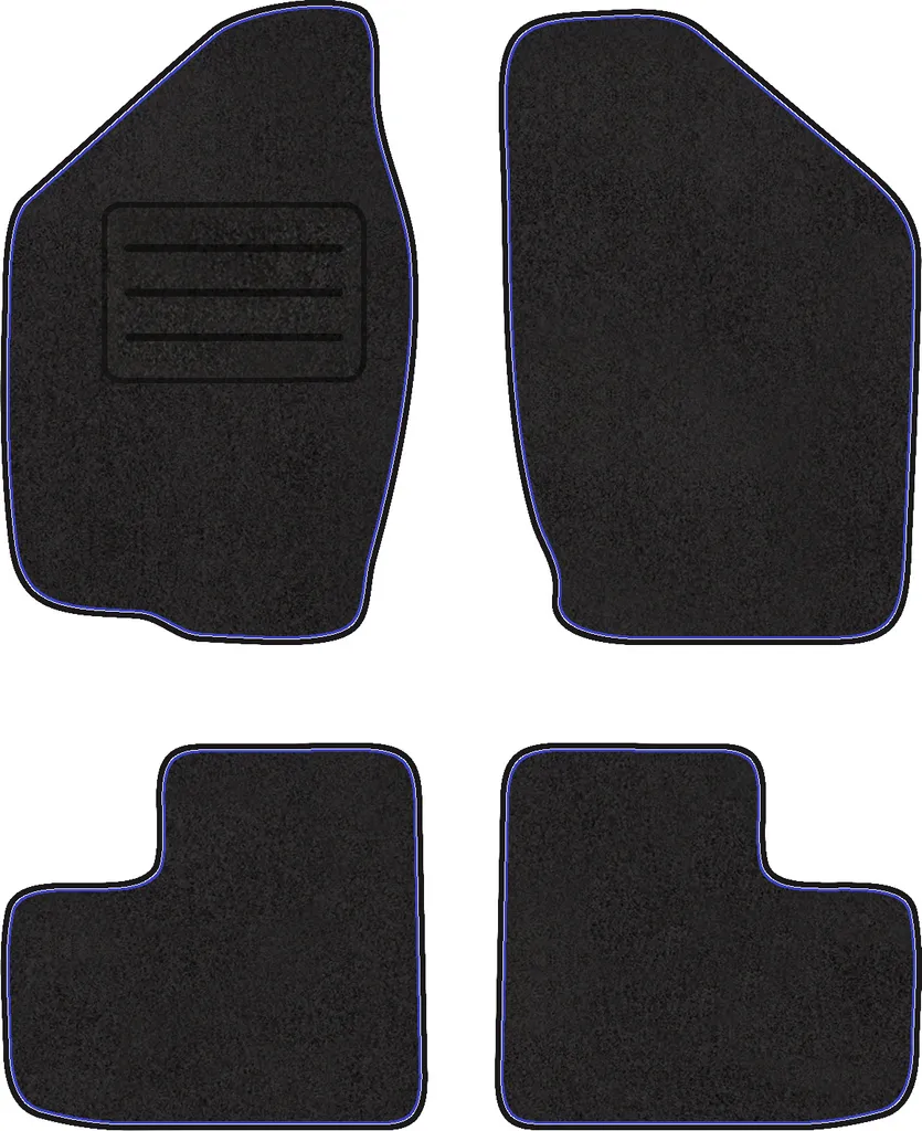 Set completo di tappetini in velluto per: Nissan Pixo hatchback (2008-2013