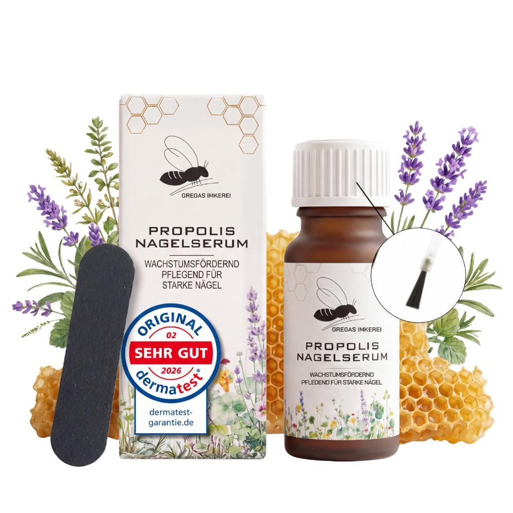 Propolis Nagelserum mit Feile 