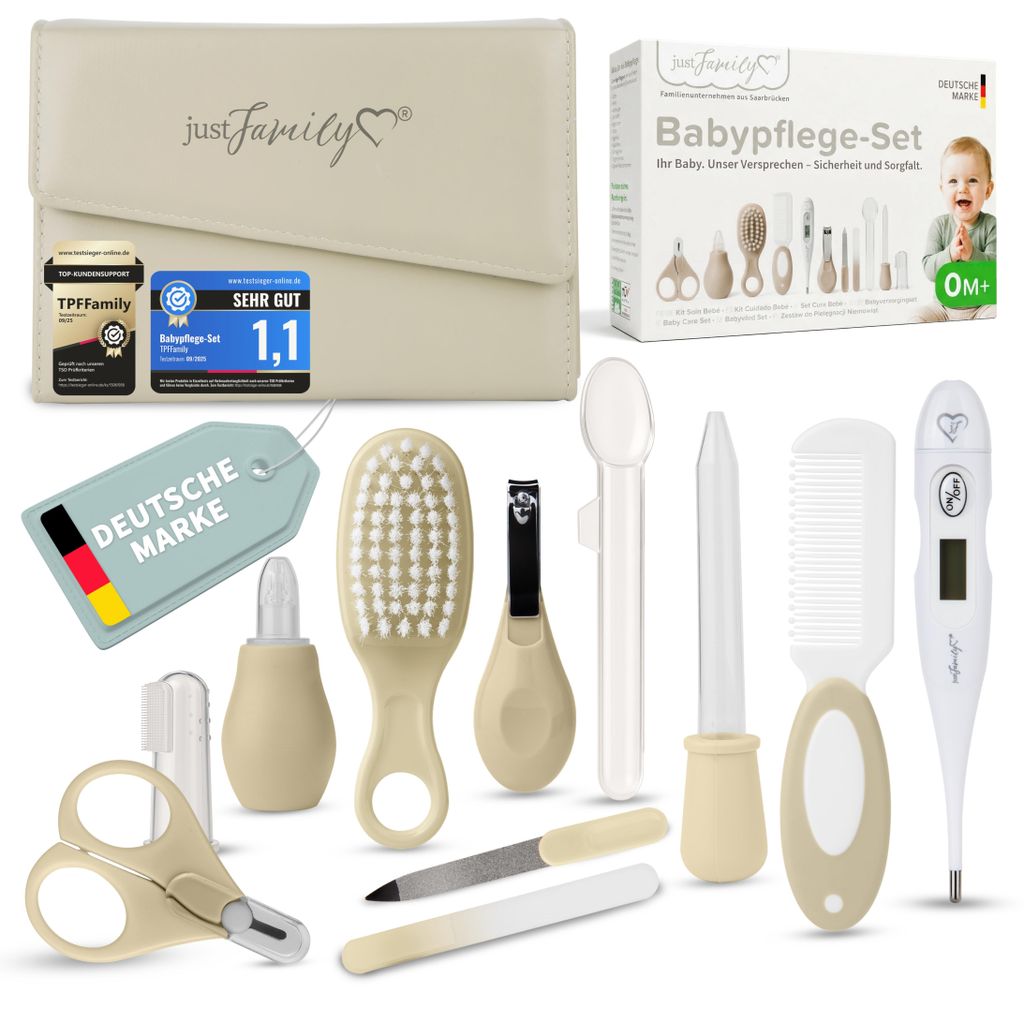 TPFFamily Baby Pflegeset Neugeborene – 11-teiliges Set mit Produktbild 