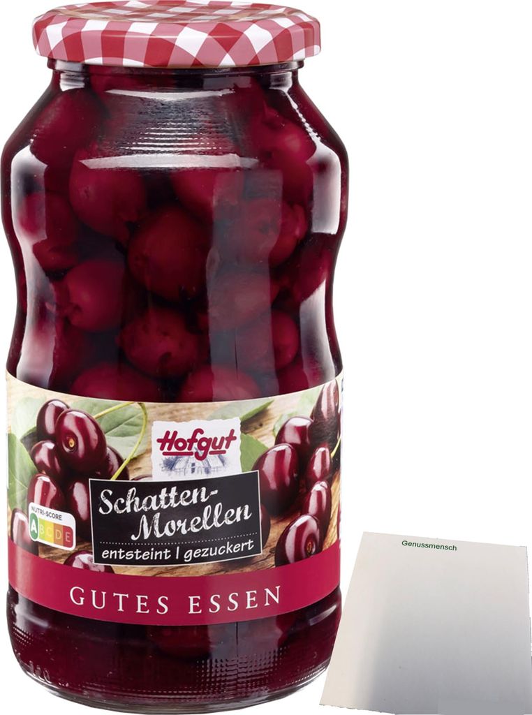 Hofgut Schattenmorellen (720ml Glas) + usy Block