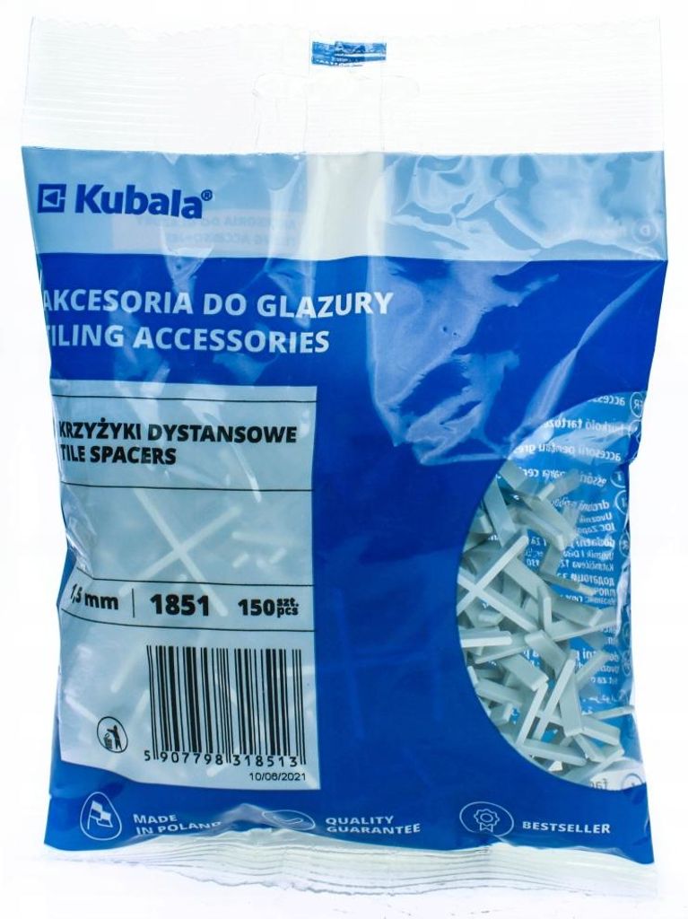KUBALA Fliesenkreuze 1,5 mm 150 Stück 1851 Produktbild 
