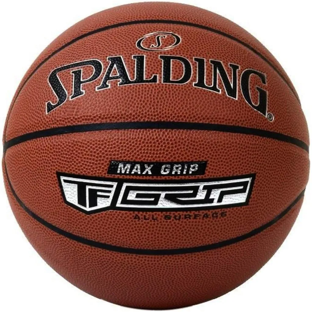 Ballon Basket Spalding Max Grip R7 pour Jouer sur Bitume et Parquet