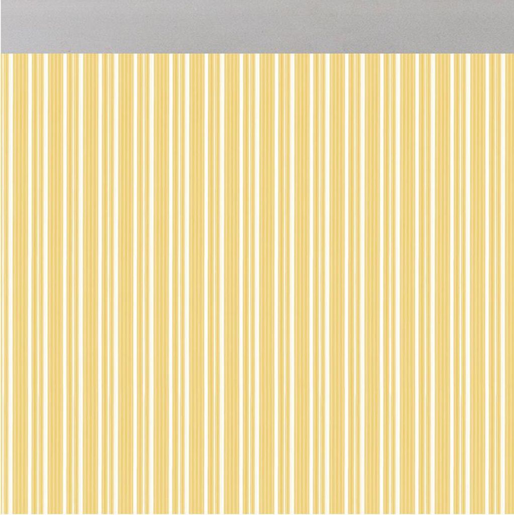 ACUDAM Vorhang Ferrara Türen Gelb Transparent Außen PVC Aluminium 90 x 210 cm