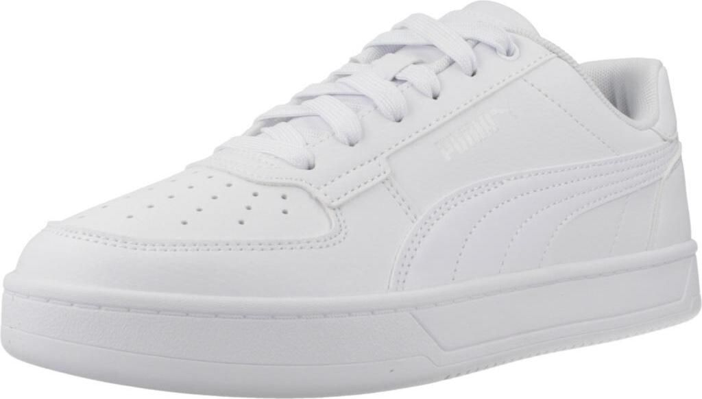 A white Puma Caven 2 Jr sneaker is shown from a side angle against a white background.