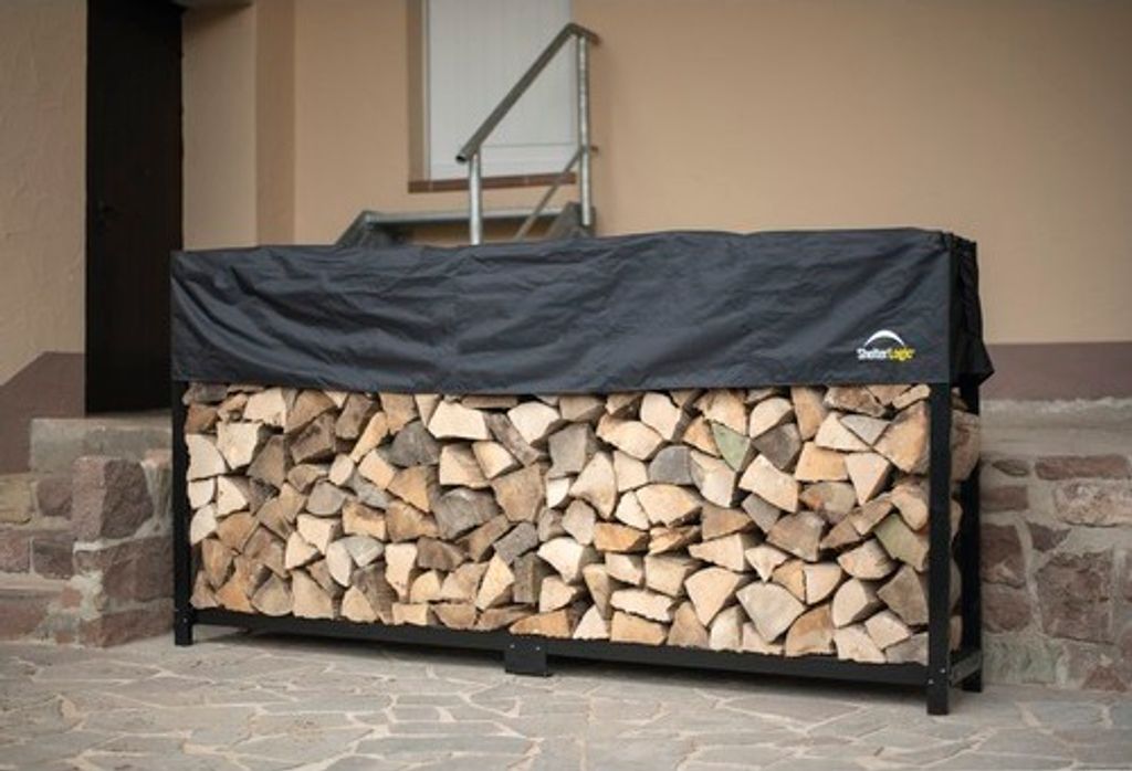 Stojan na drevo ShelterLogic 239 x 36,3 x 118,9 cm oceľový Obrázok produktu 