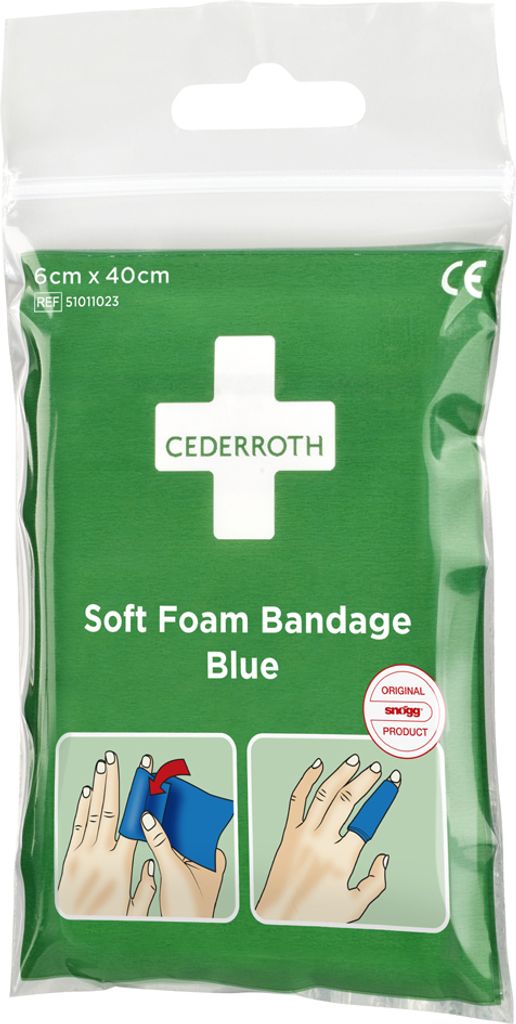CEDERROTH Pflaster "Soft Foam Bandage" blau