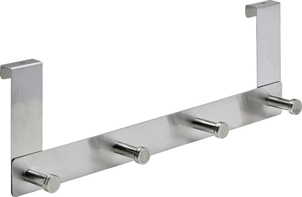 Hettich Türgarderobe 4 Haken 40,0 x 13,5 x 6,0 cm Edelstahl Produktbild 