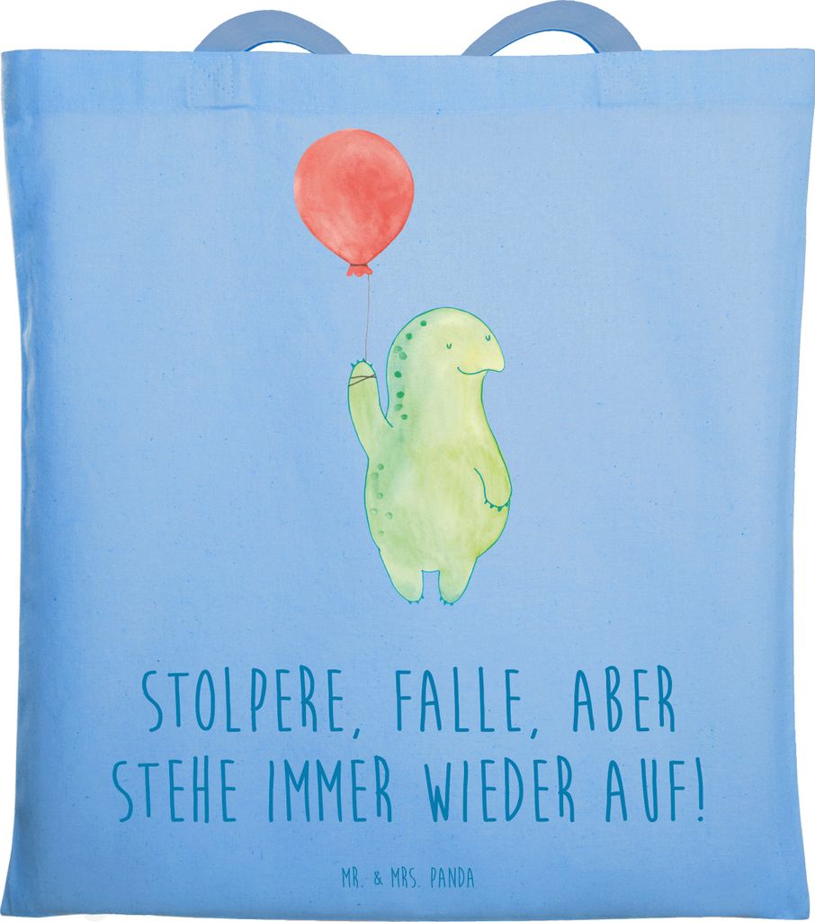 Mr. & Mrs. Panda dokumententasche Fehler machen und daraus lernen - Sky Blue - Geschenk, stehe immer wieder auf, Motivation, persönliches Wachstum...