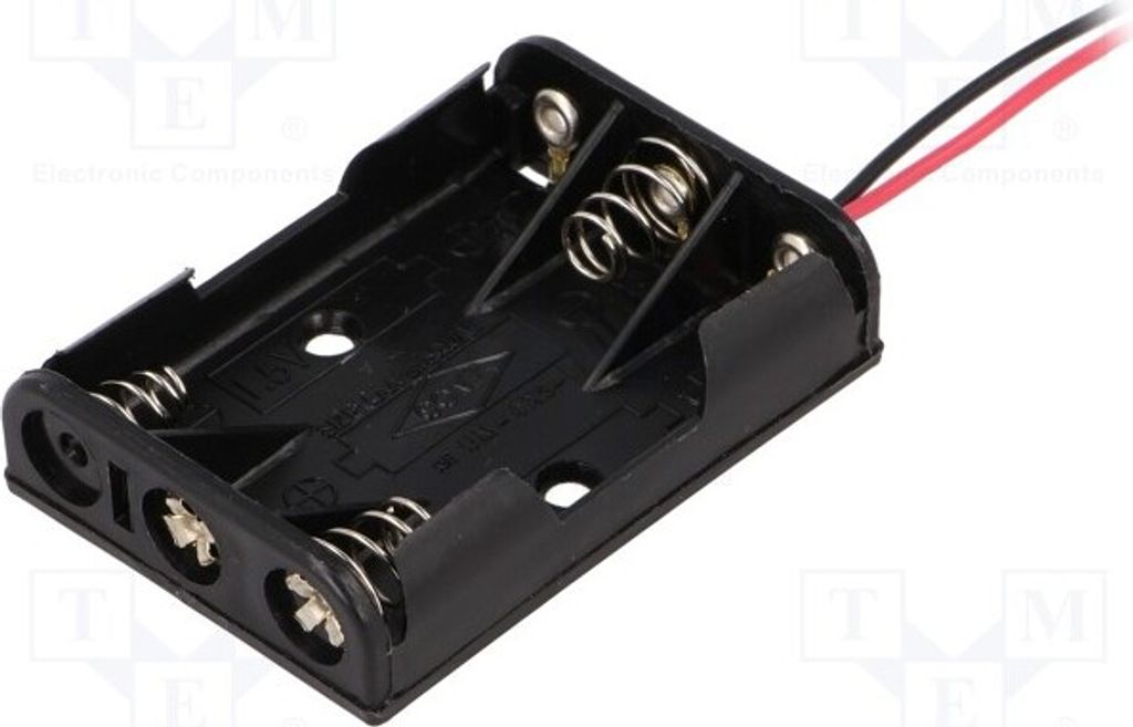 2x Behälter Anz.Bat: 3 Größe: AAA,R3 Ausg: Leitungen BH-431-1A Batterien - Behäl