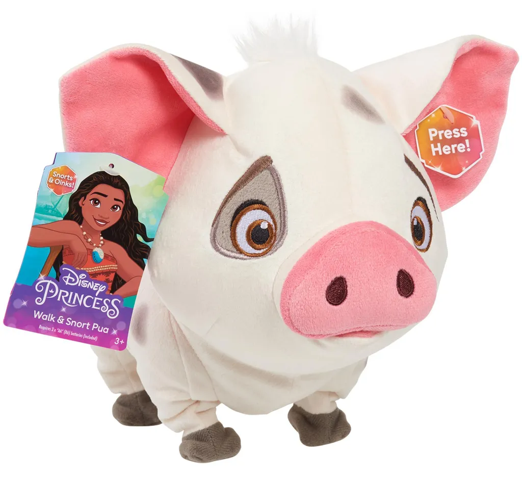 Peluche Disney Moana 2 Pua Just Play - Cadeau Doux pour Enfants 25cm