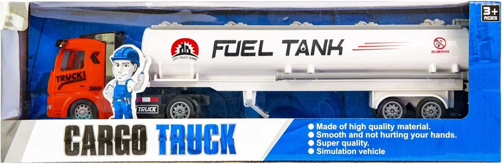 Camion rouge à propulsion par ressort avec mécanisme de friction rapide