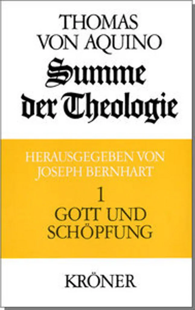 Somme de Théologie I : Édition Reliée sur l'Existence de Dieu et l'Origine