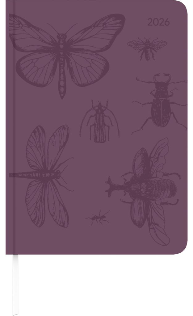 Lady Journal Grande Deluxe Purple 2026 - Agenda de poche A5 Image du produit 