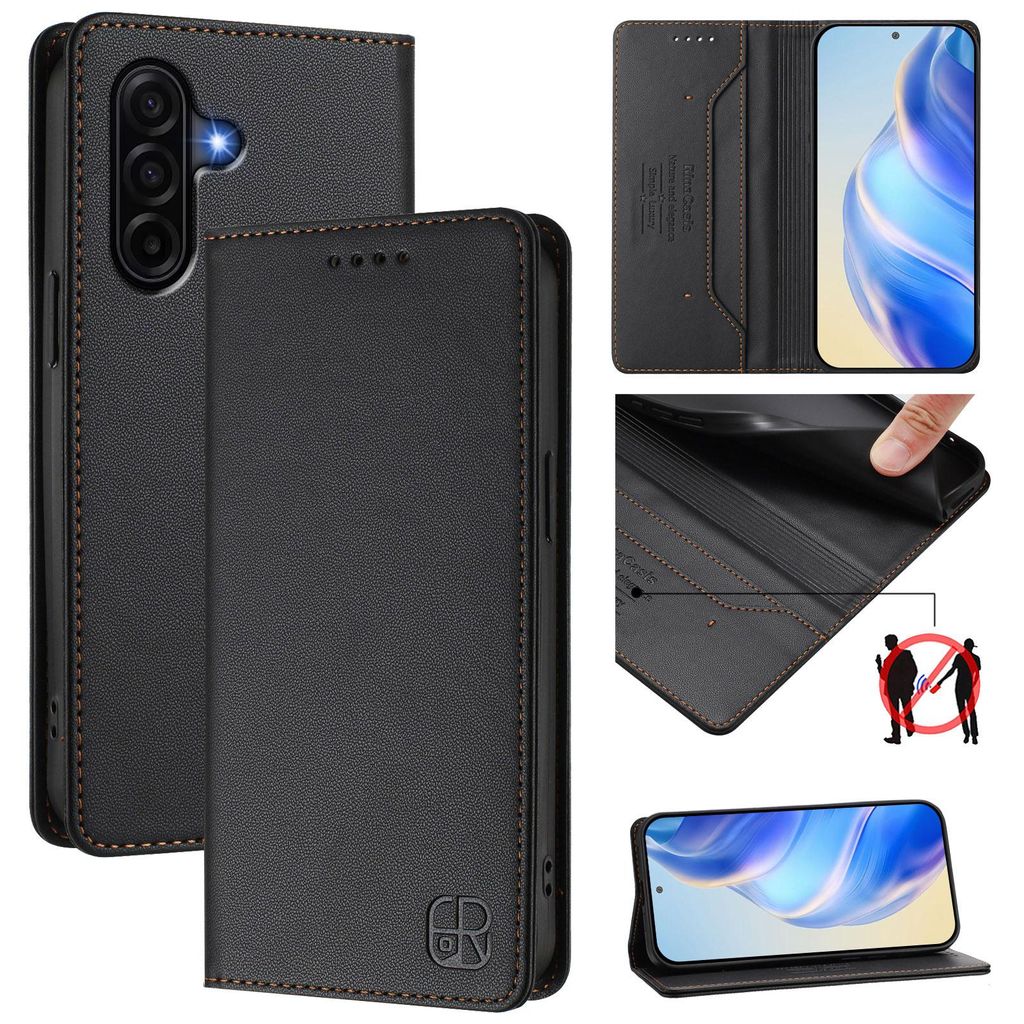 Étui en cuir pour Samsung Galaxy A57, étui à rabat avec Image du produit 