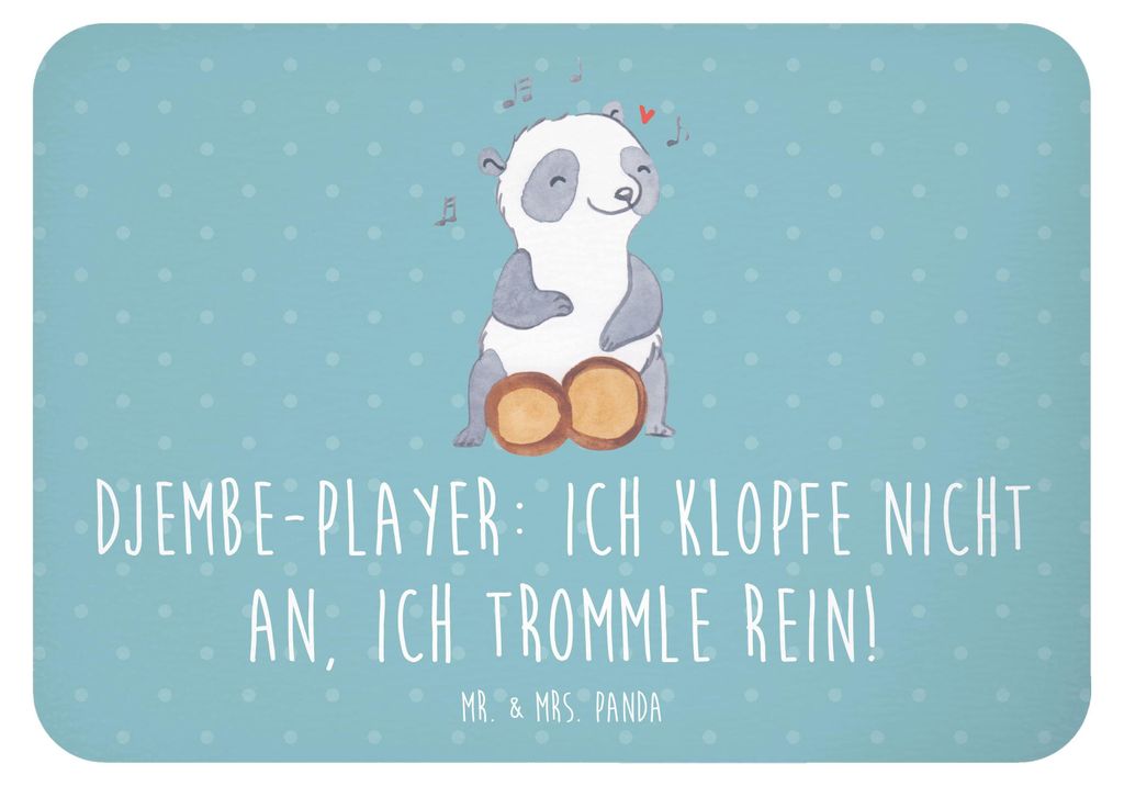 Mr. & Mrs. Panda magnet Djembe Rhythmus - Meeresbrise - Geschenk, Afrikanische Musik, Musiker, Geschenkidee, Trommel, Spielen lernen, Kühlschrankm...