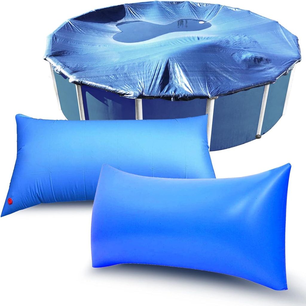 Aufblasbares rechteckiges Poolkissen 2 Stück PVC 244x122cm
