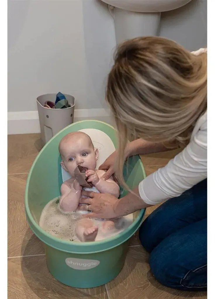 Baignoire nourrisson Shnuggle Eucalyptus idéale pour les petits espaces
